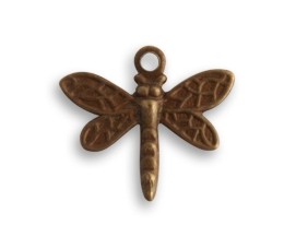Vintaj Brass Princess Dragonfly Charm DP460