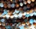 Golden Ocean Quartz Composite 4mm round bead strand