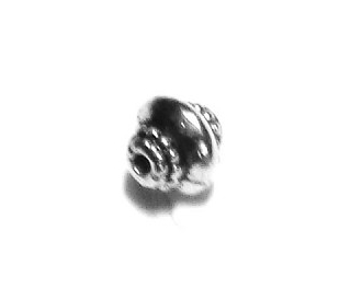 Pewter Capped Saucer Bead 7x7mm