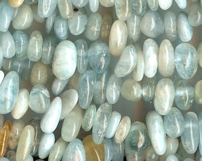 Aquamarine Small Nugget Beads - Bag of 20