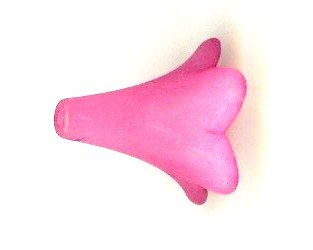 Lucite Flower Bead 22x21mm Dark Pink
