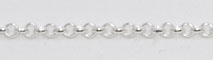 Silver Plated Rolo Chain - Small - Click Image to Close
