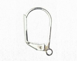 Leverback Earwire Silver plated Nickel-free