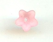 Lucite Flower Bead 10x4mm Light Pink