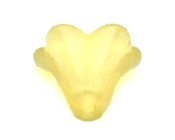 Lucite Flower Bead 14x10mm Yellow