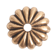 Nunn Design 12mm Petal Bead Cap - Gold