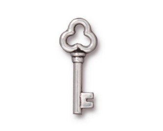 Silver Plated Drop Key
