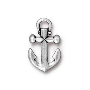 Silver Plated Anchor Charm
