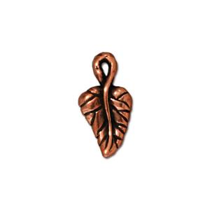 Tierracast Ivy Leaf Charm - Copper Plated