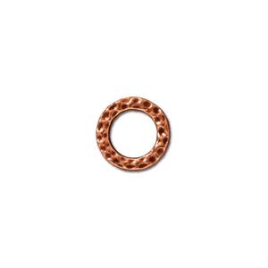 Copper plated Hammertone Ring Link Small