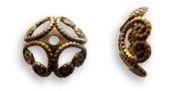 Vintaj Brass Etruscan Bead Cap - 8mm